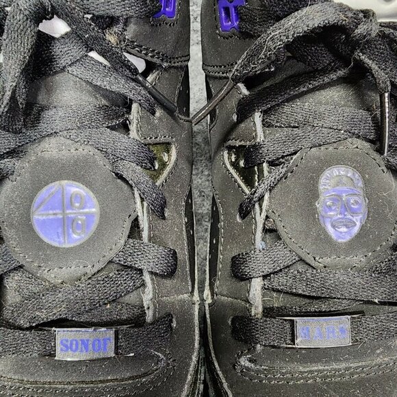 Nike Jordan size 6.5Y Son Of Low GS Shoes Black/Grape Ice-White 580604 008 - Picture 7 of 16